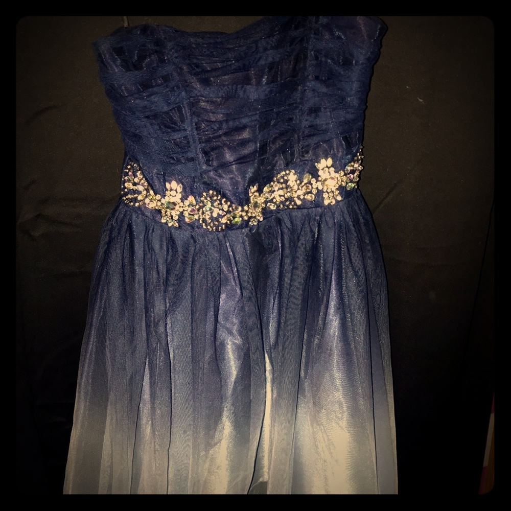 Navy blue formal dress size 1/2